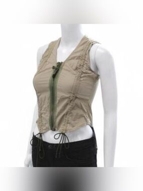 Y2K vintage Riley parachute trooper zip vest